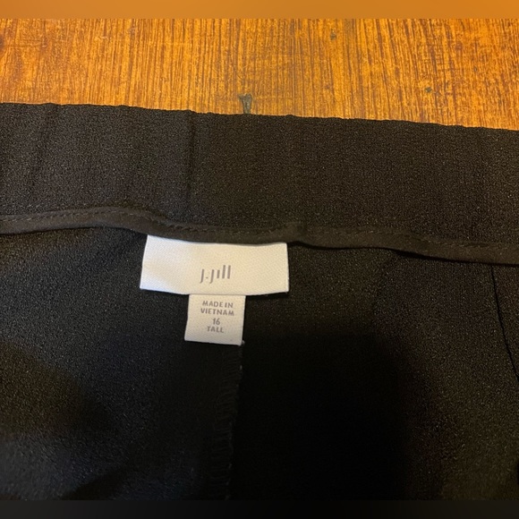 J. Hill Black Side Zip Trousers Size 16 Tall - Picture 8 of 10